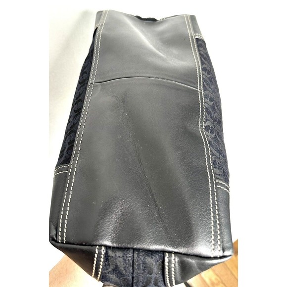 Fossil black signature canvas Satchel ITEM 190 - Picture 3 of 5